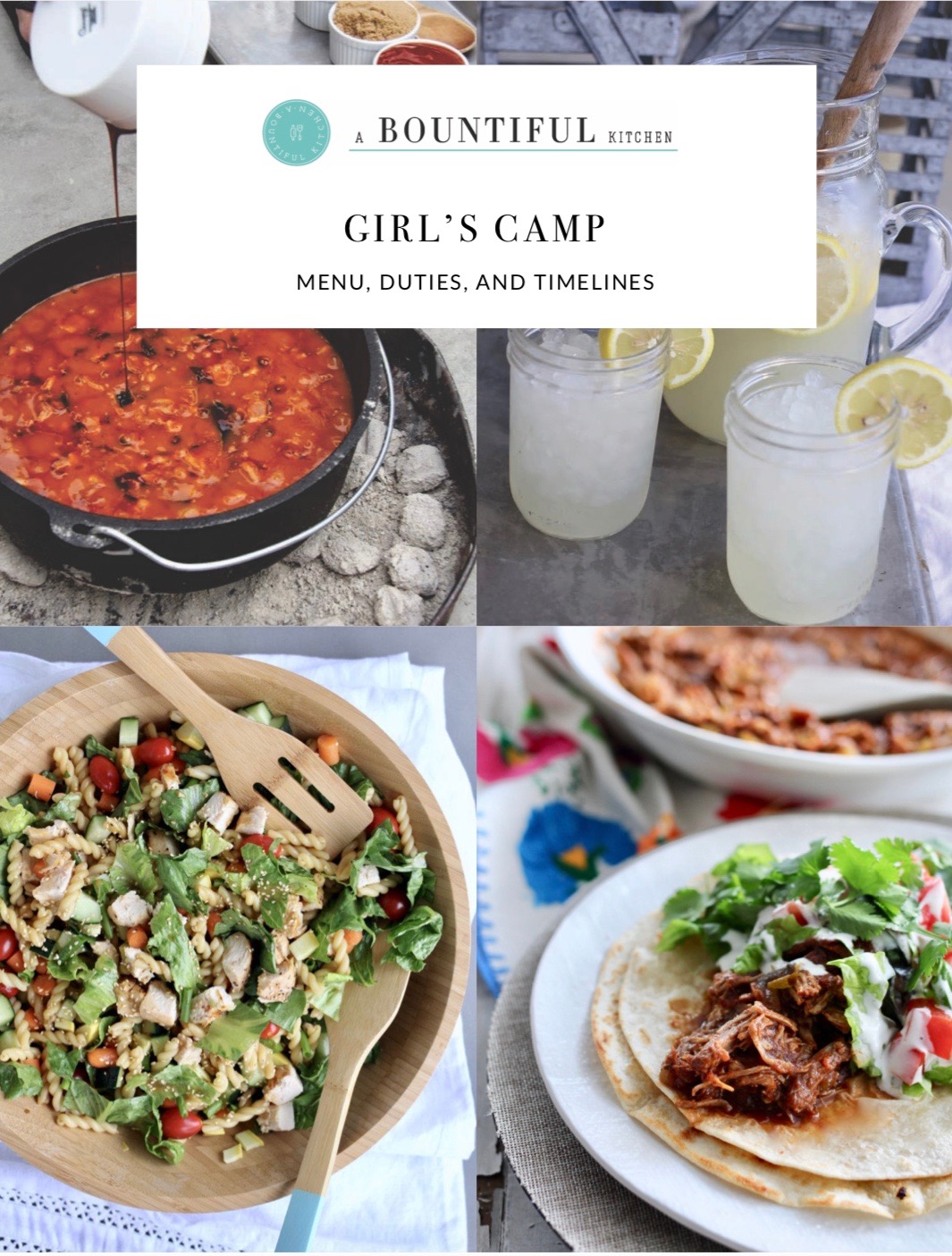 How to Plan Girl s Camp Food and Cook for a Crowd A Bountiful