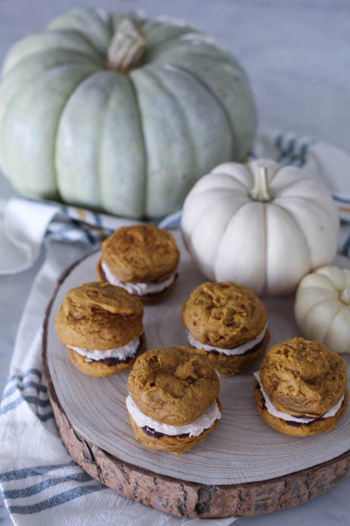 Chocolate Dipped Pumpkin Whoopie Pies