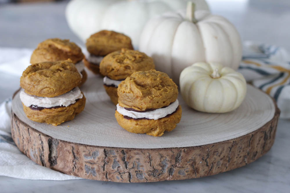 Chocolate Dipped Pumpkin Whoopie Pies