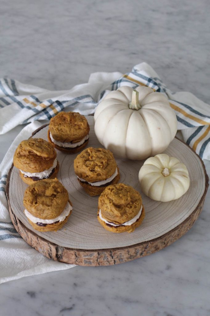 Chocolate Dipped Pumpkin Whoopie Pies