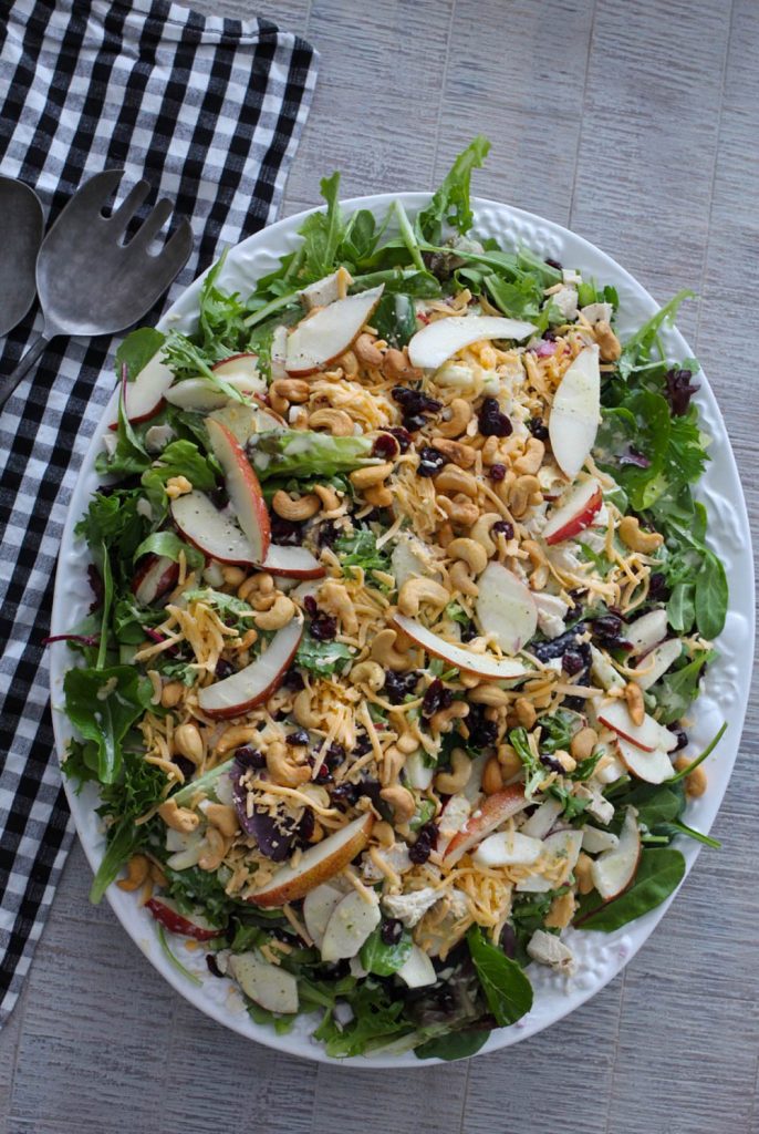 Fresh Pear Salad with Gouda Cheese