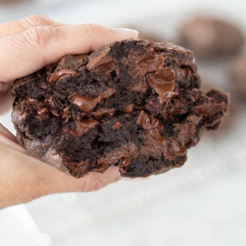 Black Cocoa Triple Chocolate Cookies - The Chocoholic Baker