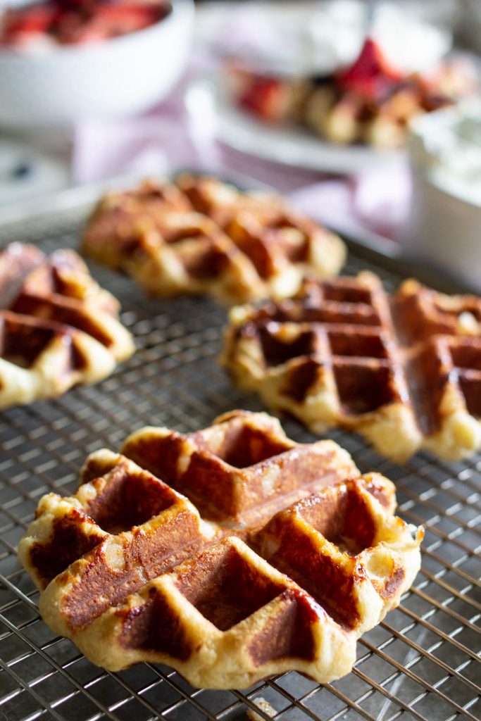 Belgian Liège Waffles (with pearl sugar)