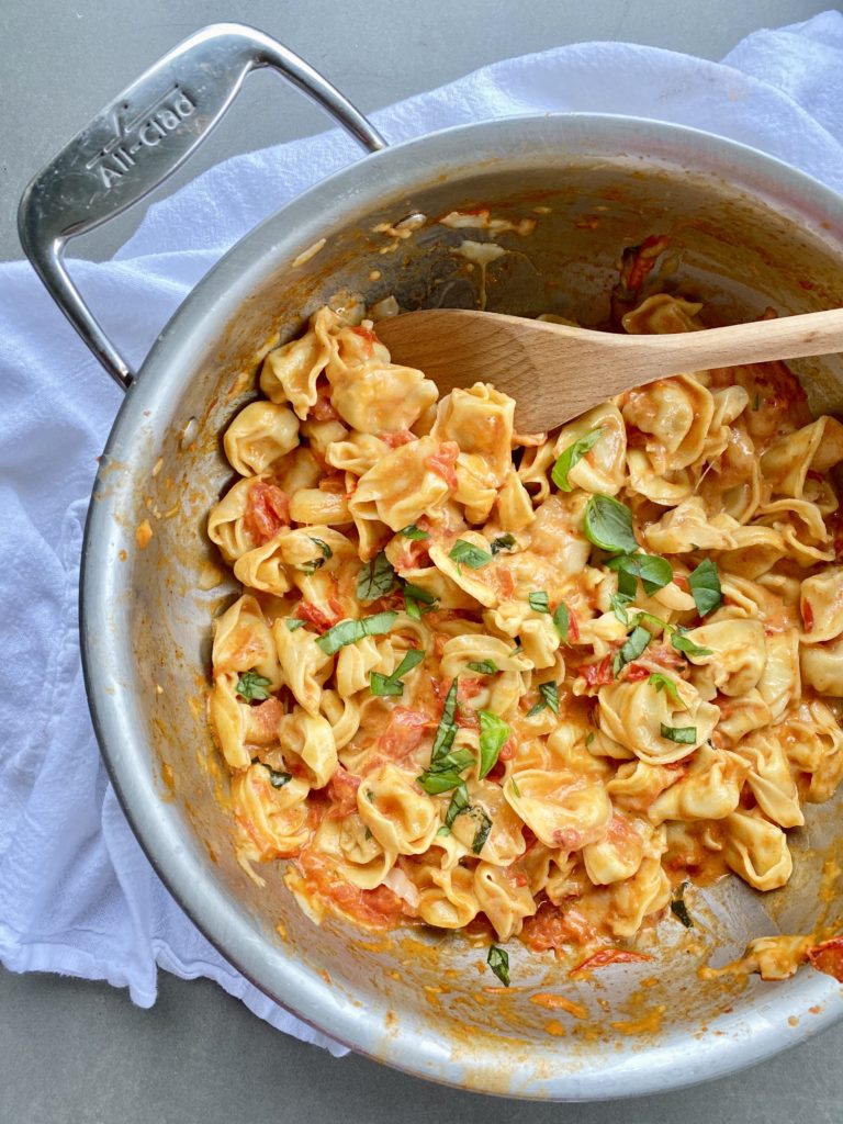 Pasta with tomato on sale cream sauce