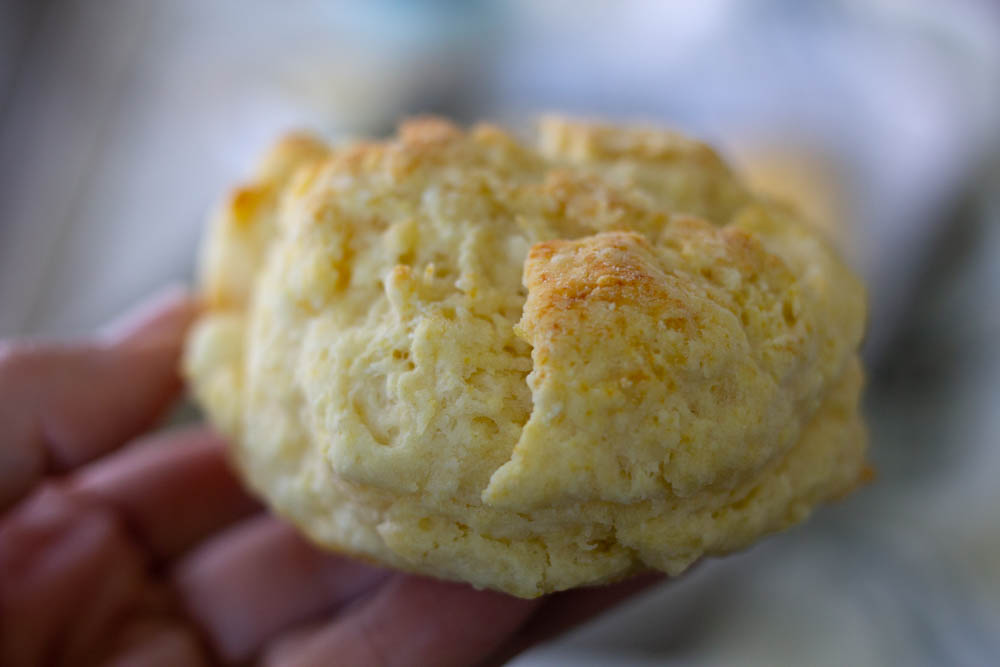 Homemade Biscuits made with buttermilk