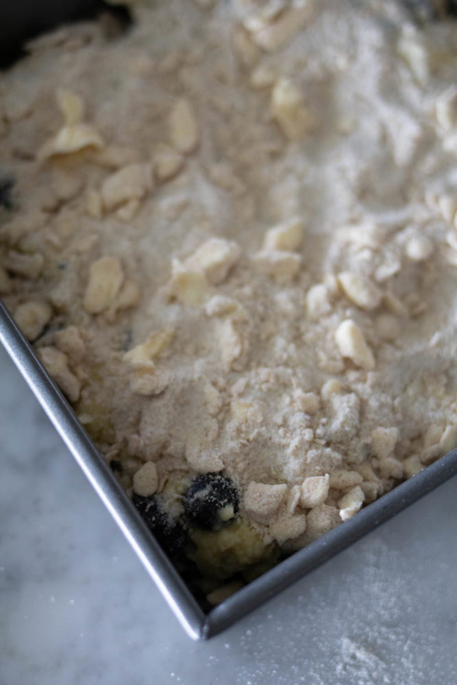 Blueberry Buckle topping