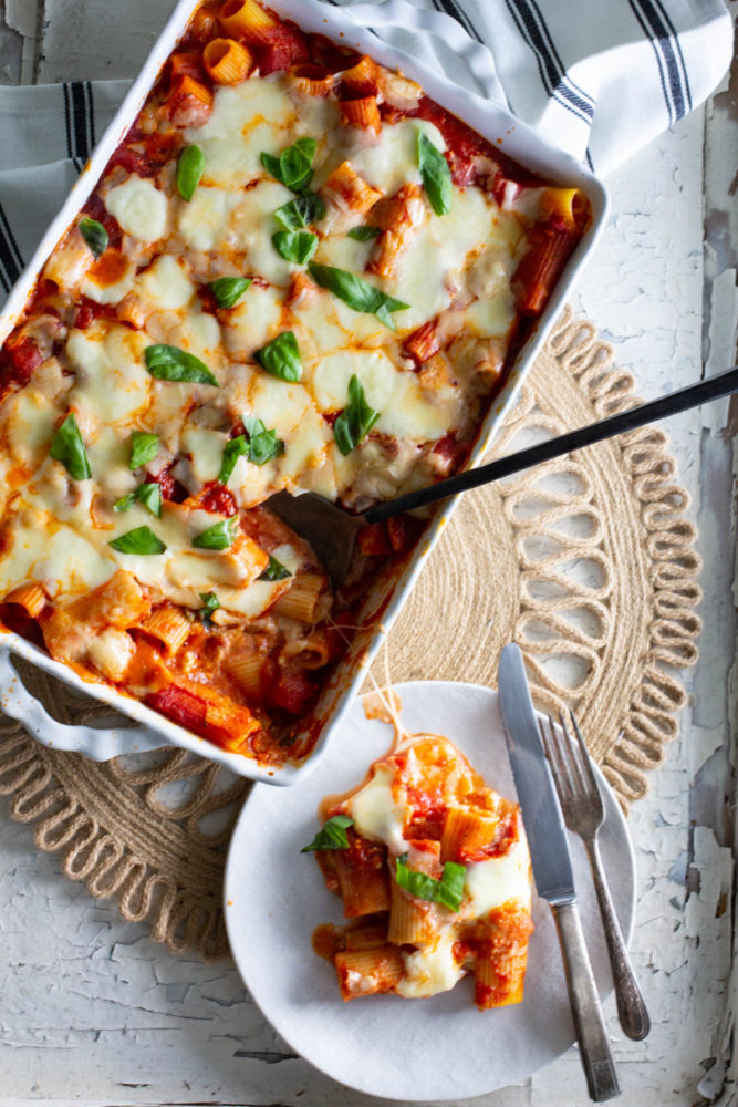 The Best Baked Ziti Recipe A Bountiful Kitchen