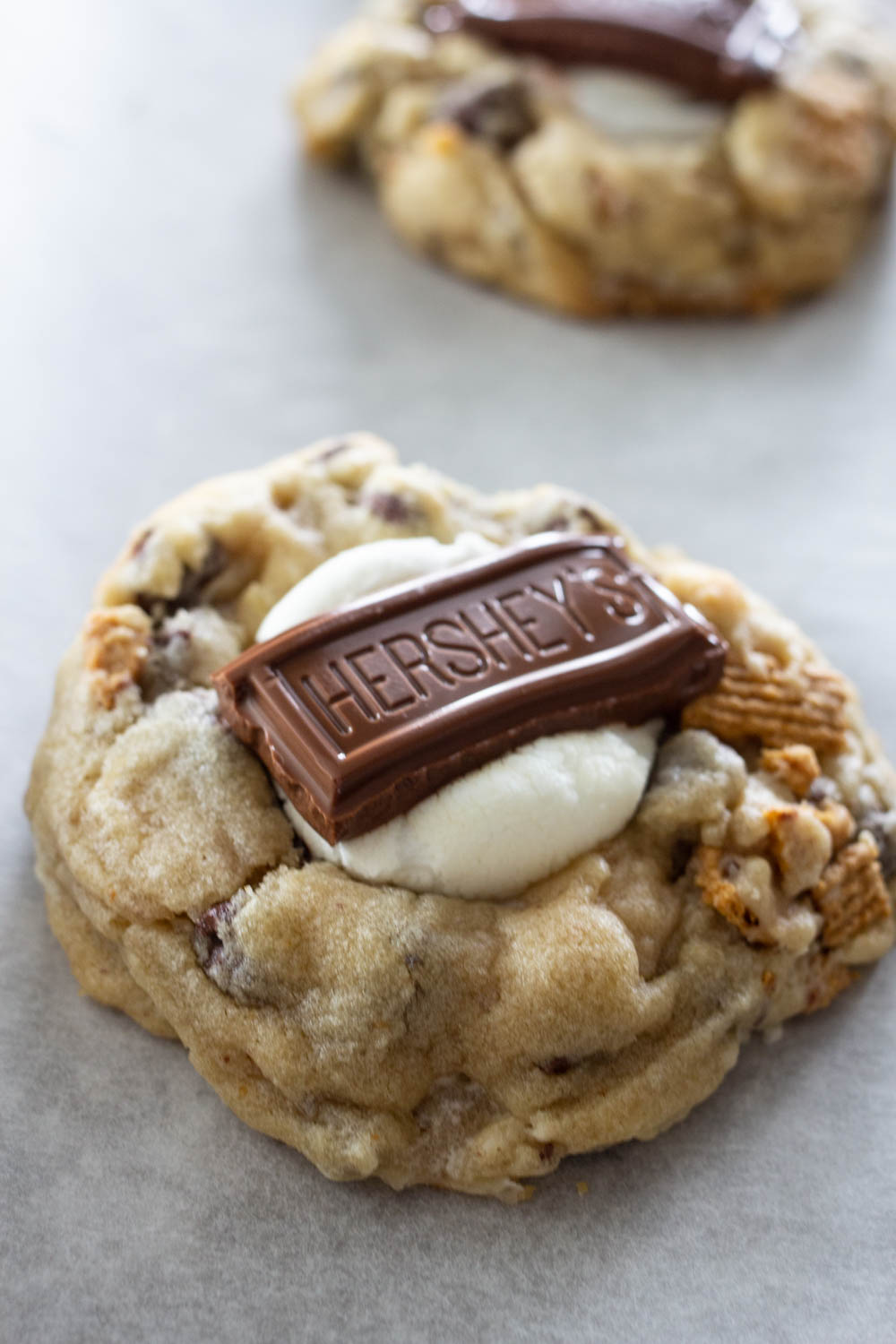 S'mores Cookie made with Golden Grahams