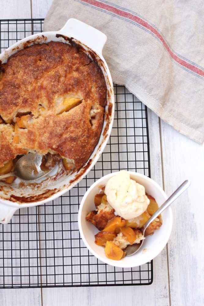 Brown Butter Peach Cobbler