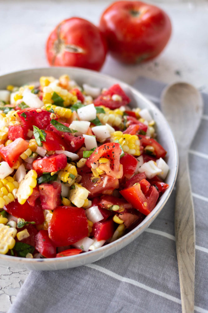 Summer Salad with Corn and Tomatoes