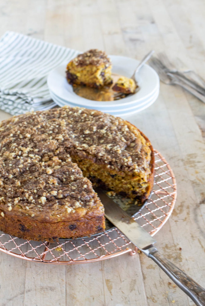 easy pumpkin coffeecake without frosting