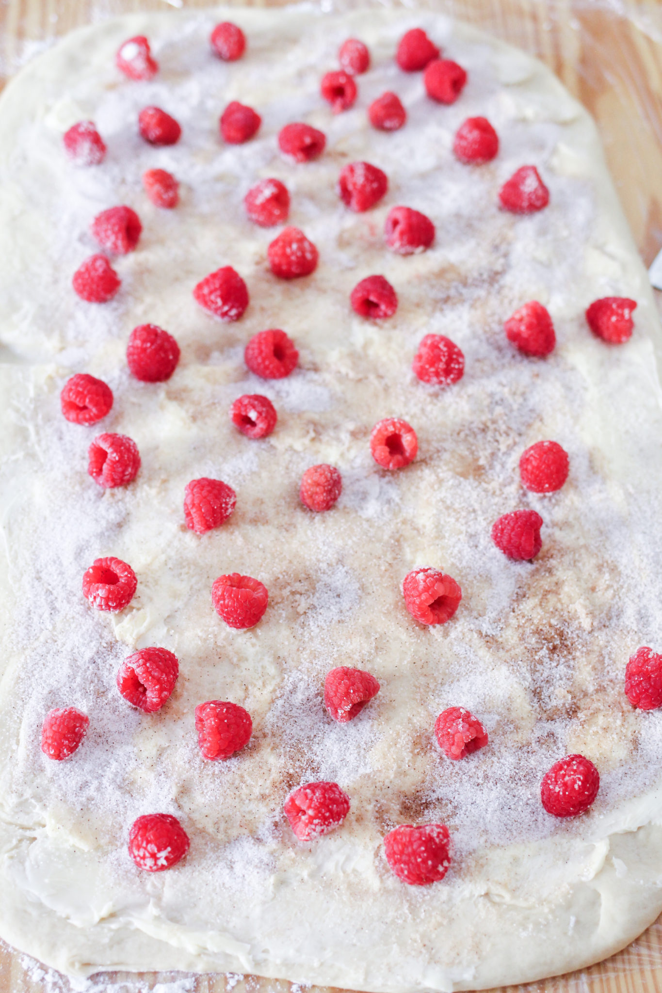 Raspberry Cream Cheese Cinnamon Rolls | A Bountiful Kitchen