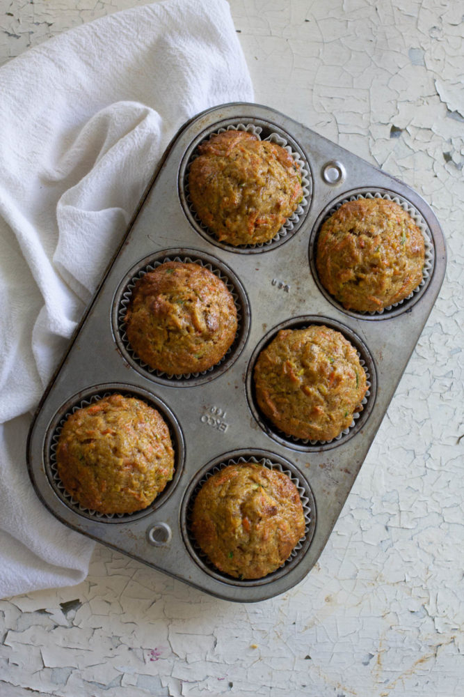 Fresh Carrot and Zucchini Muffins