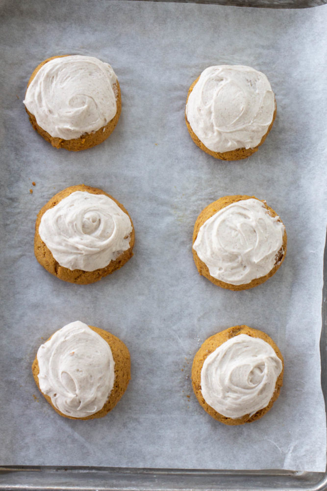 Pumpkin Spice Cookie with Maple Frosting 