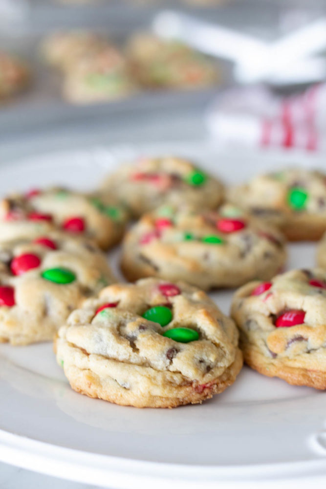 Christmas M&M Cookies