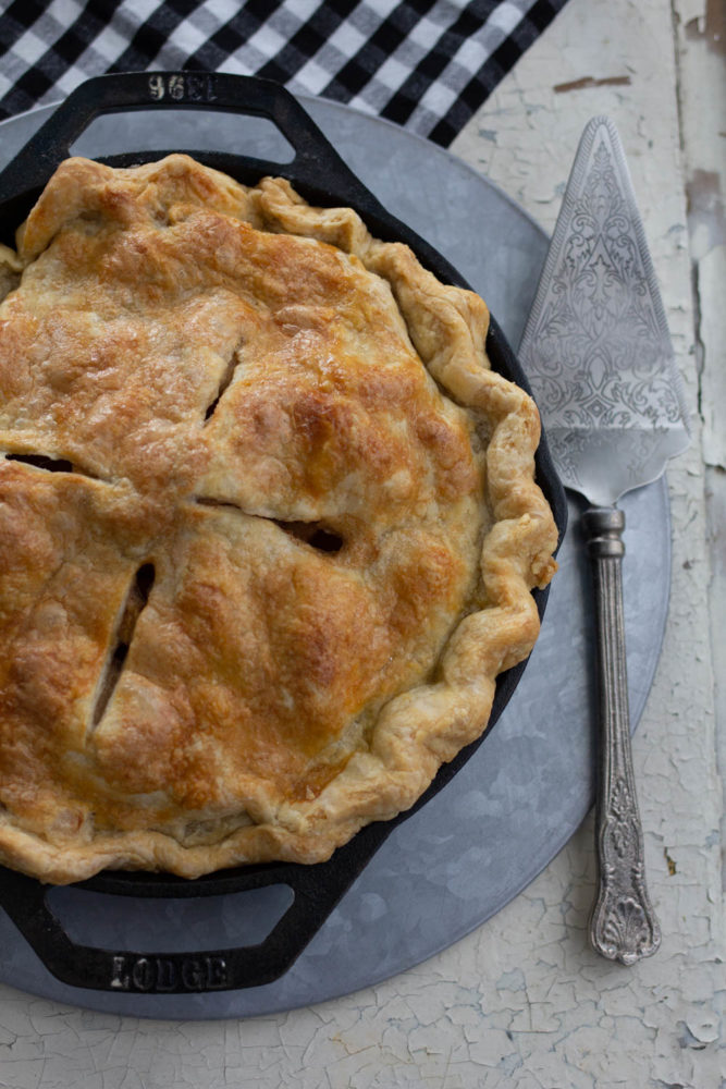 Apple Pie baked in Traeger