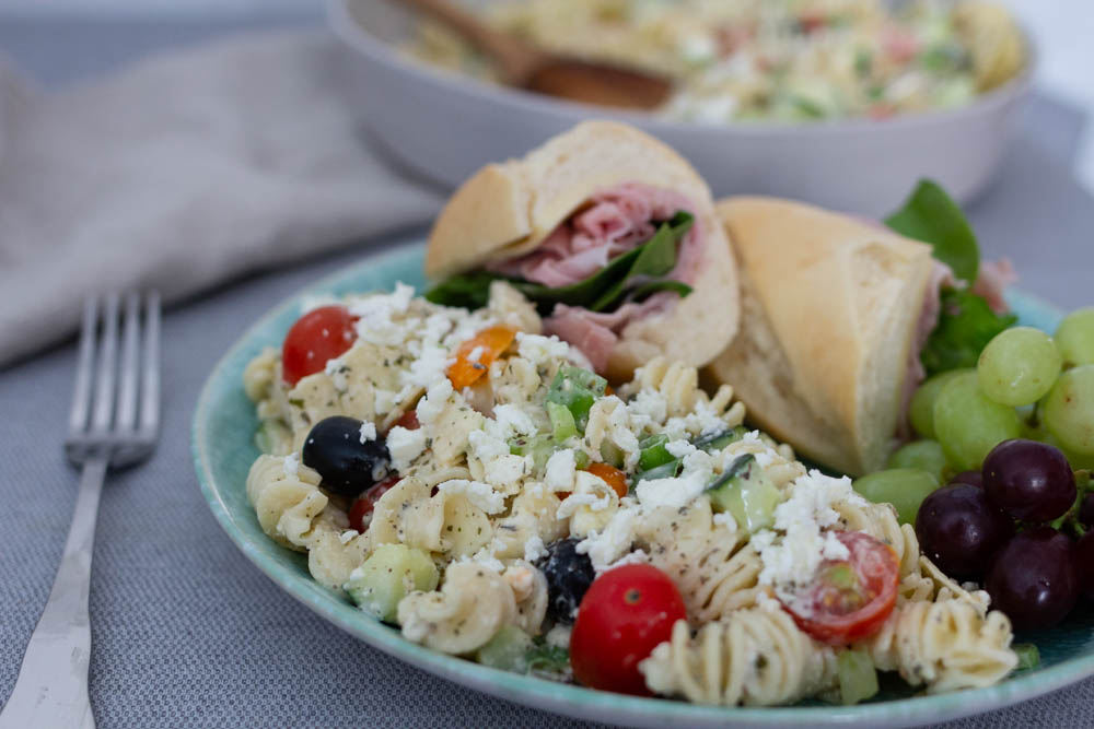 Greek Pasta Salad side dish