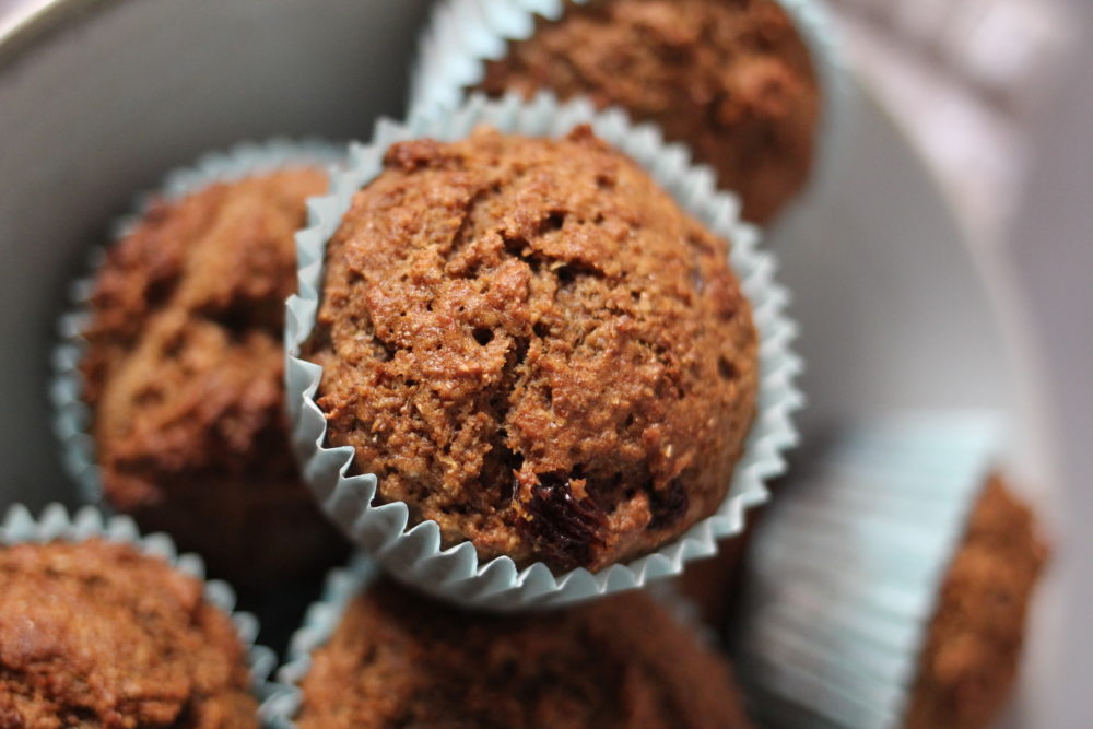Bran muffins made with All Bran Cereal 
