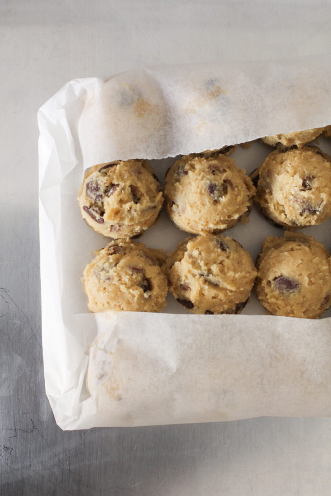 how to wrap cookie dough for freezing