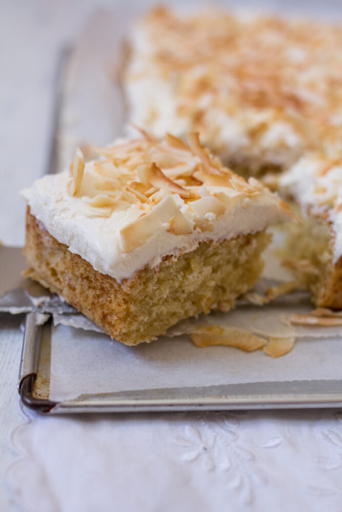 Make ahead Coconut Cake