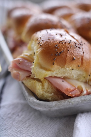 Ham and Cheese Sliders w/ Poppy Seed Sauce - I Heart Naptime