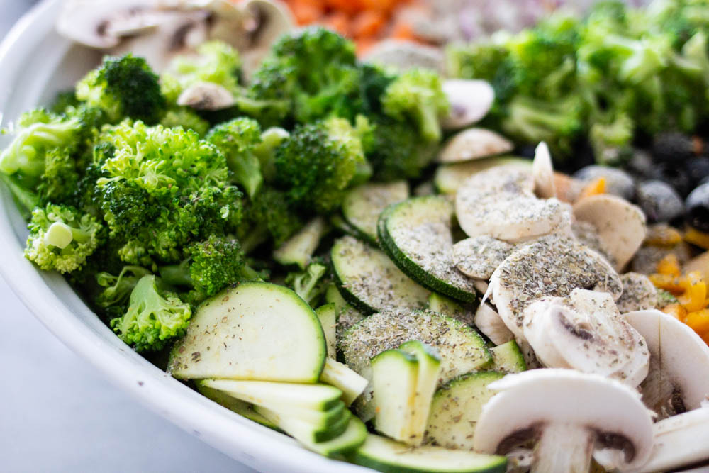 Fresh Vegetables for pasta salad