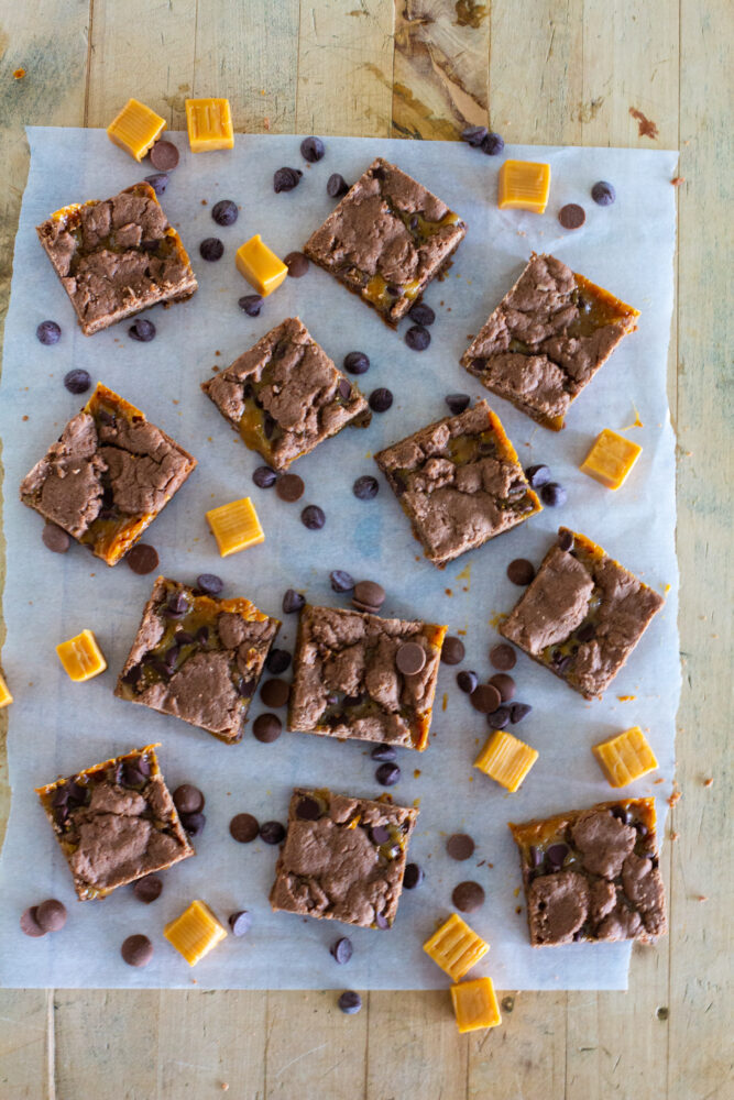 Quick and Easy Caramel Brownies A Bountiful Kitchen