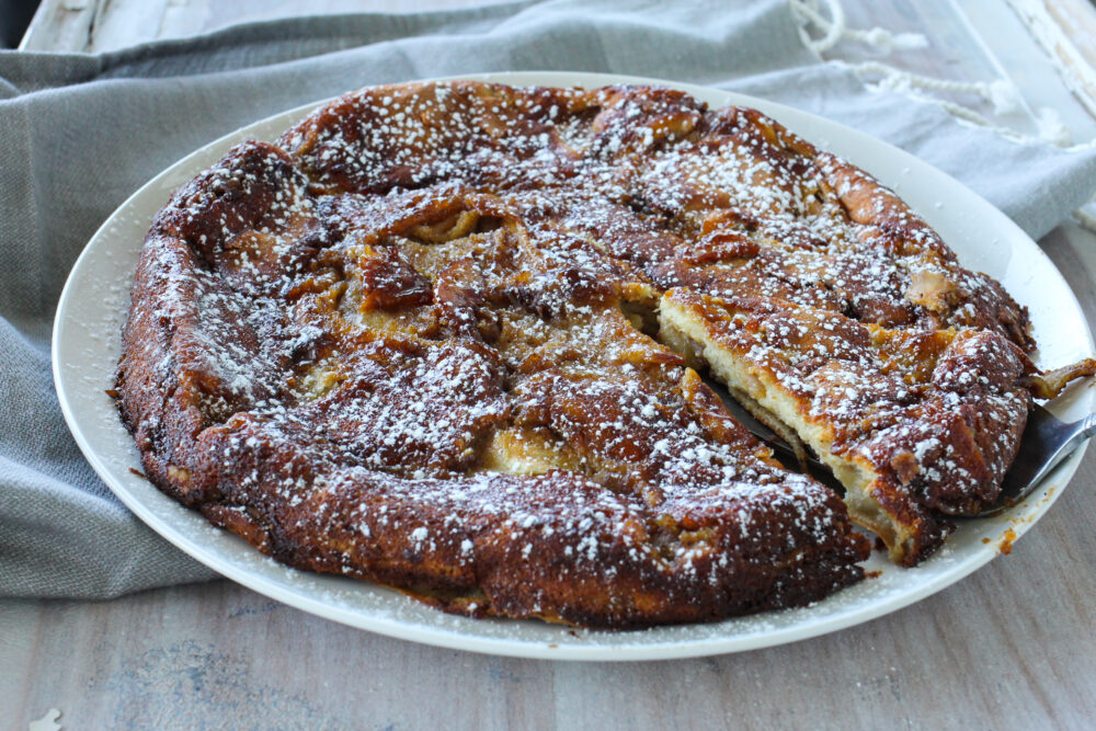 Easy German Apple Pancake Recipe | A Bountiful Kitchen