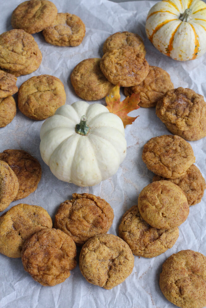 Snickerdoodles made with pumpkin