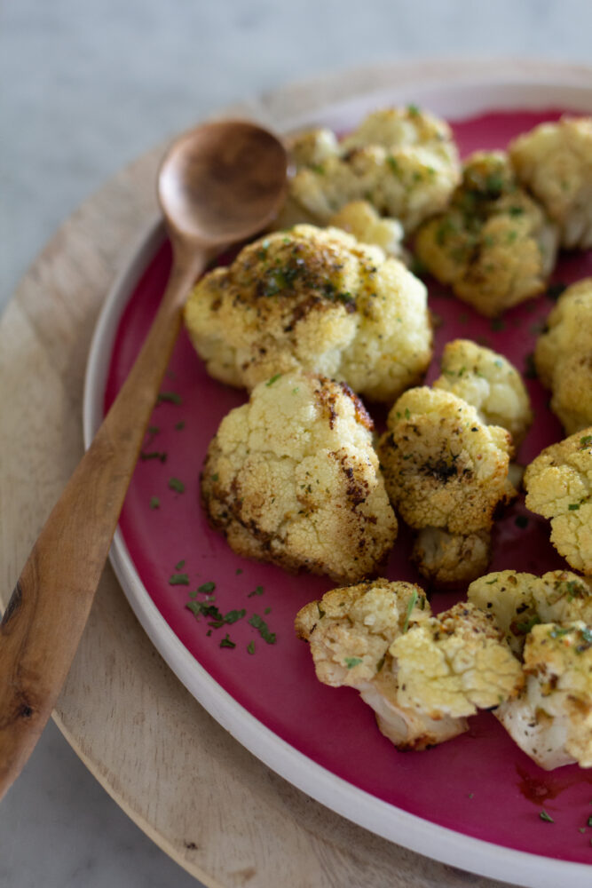 Easy Roasted Cauliflower with Balsamic