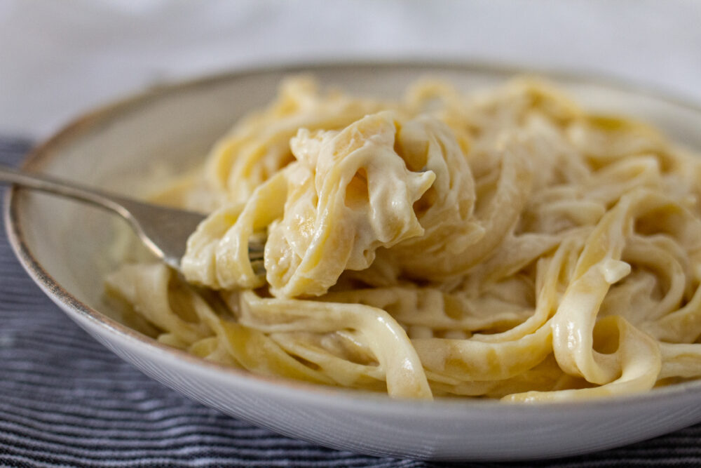 bowl of Fettuccine Alfredo