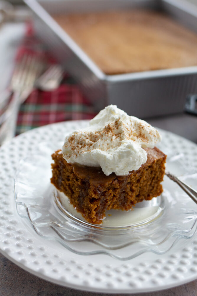 Ginger Cake with Lemon Sauce