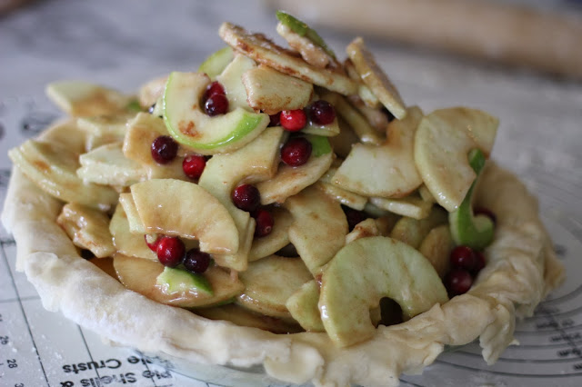 Fresh Apple Cranberry Pie | A Bountiful Kitchen