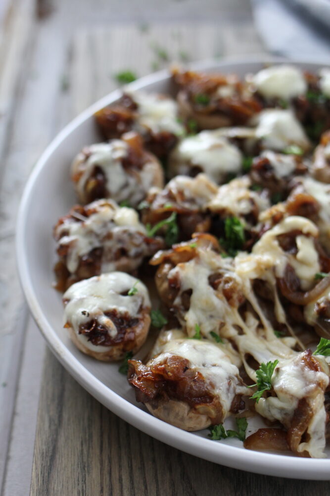 French Onion Soup Stuffed Mushrooms