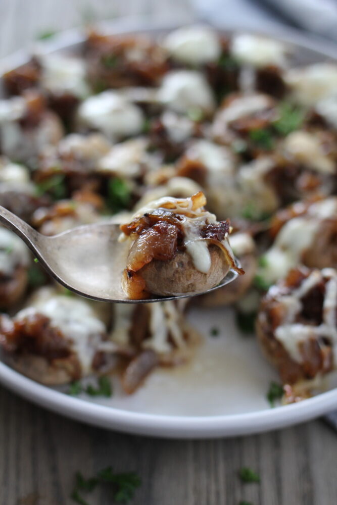 French Onion Soup Stuffed Mushrooms