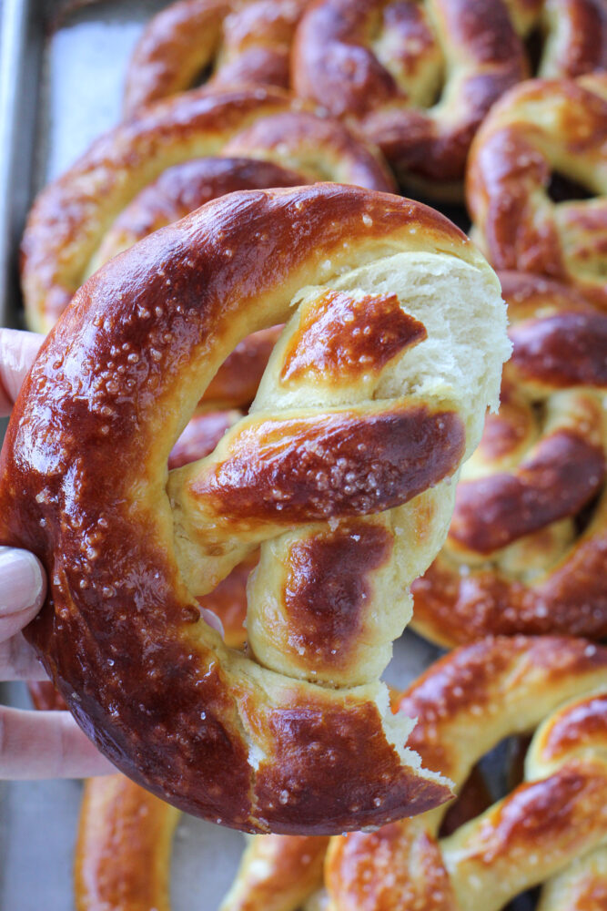 Seriously Soft Sourdough Pretzel Recipe