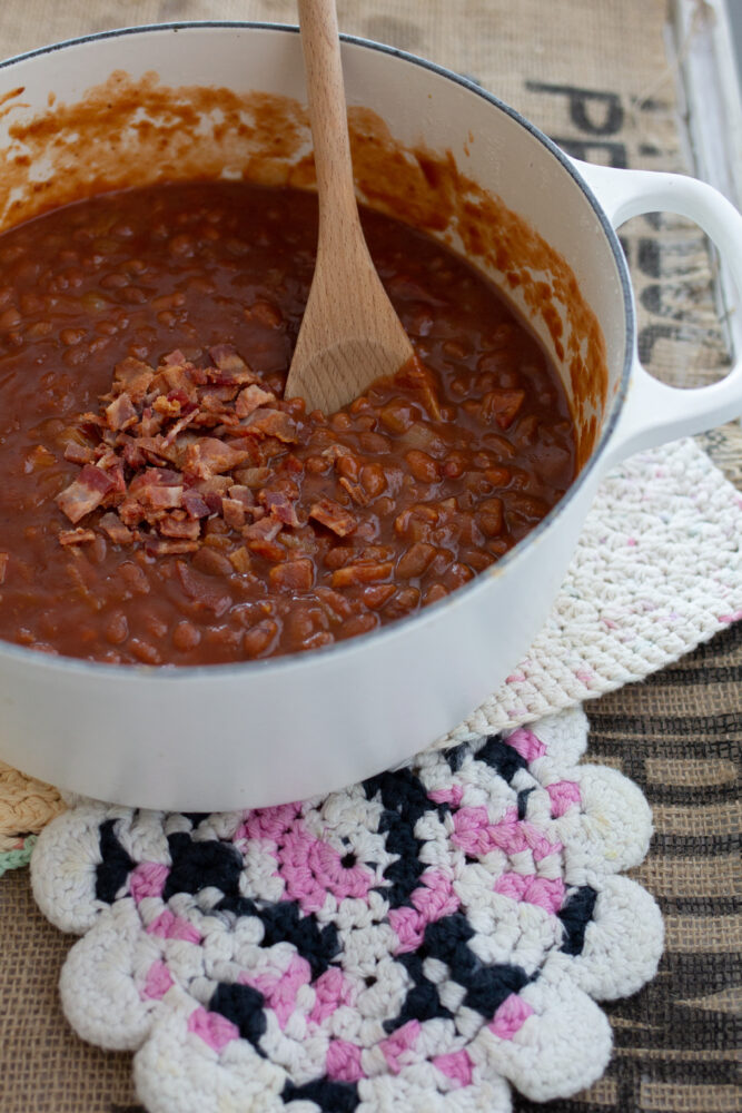 Bacon with Sweet Baked Beans