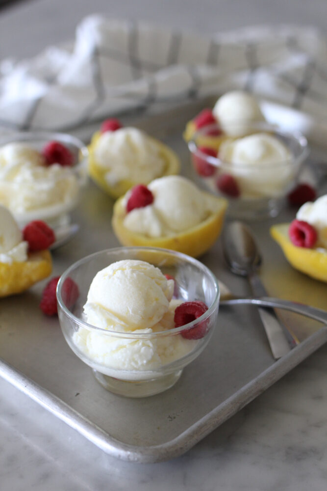 No-Churn Fresh Lemon Ice Cream