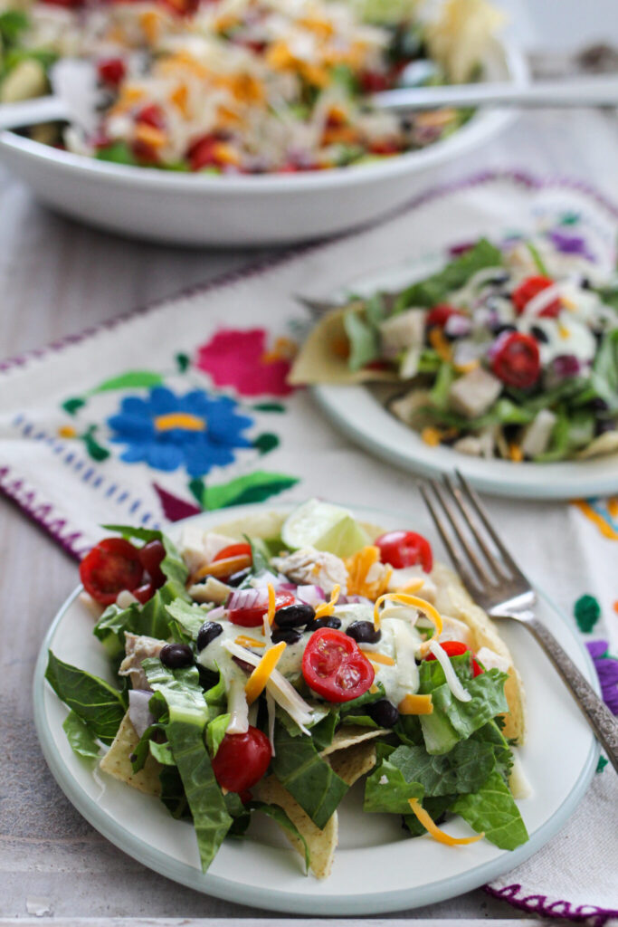 Black Bean Chicken and Taco Salad