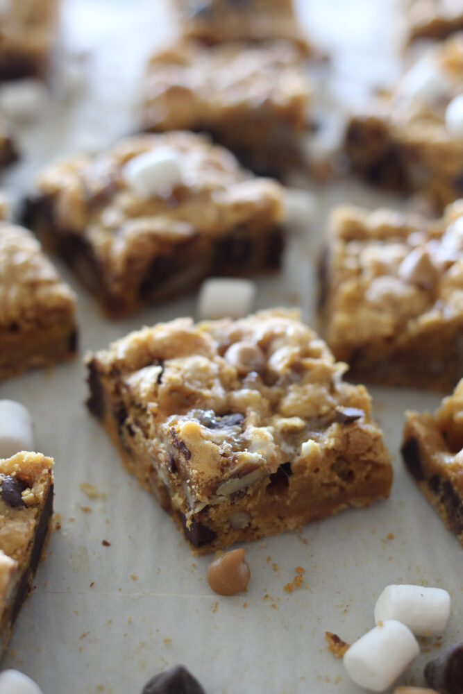 Butterscotch and Marshmallow Bar Cookies 