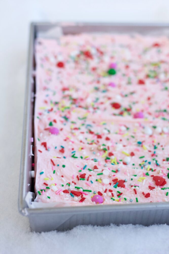 9x13 pan of peppermint brownies