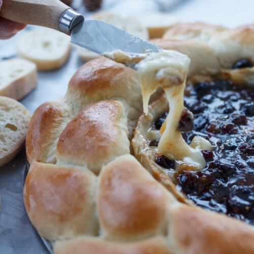 Baked Brie in Braided Bread A Bountiful Kitchen