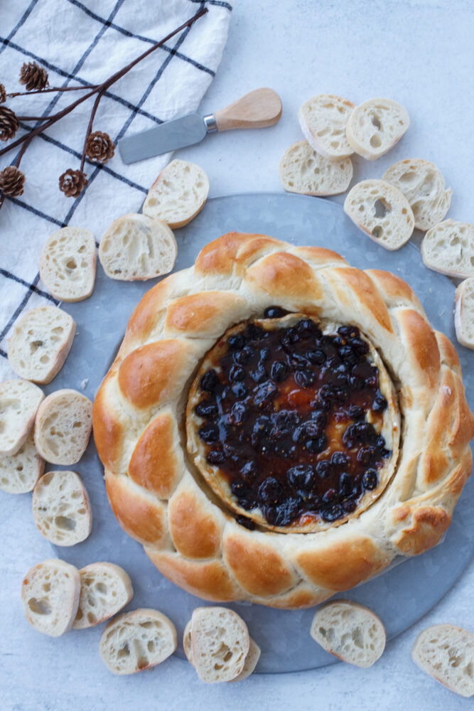 Baked Brie in Braided Bread