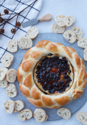 Baked Brie in Braided Bread