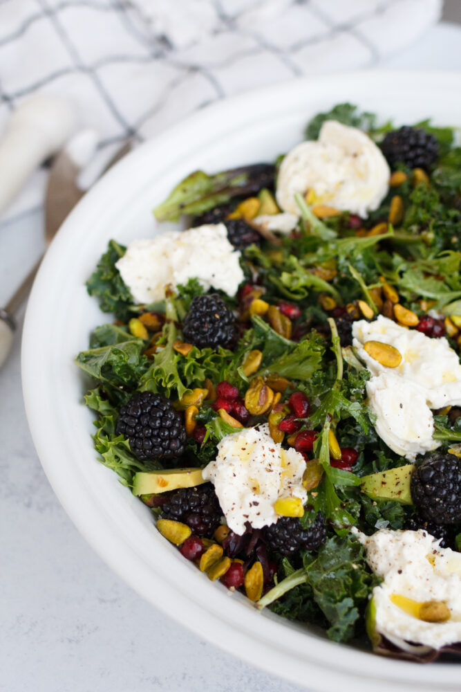 Pomegranate, Burrata and Avocado Salad