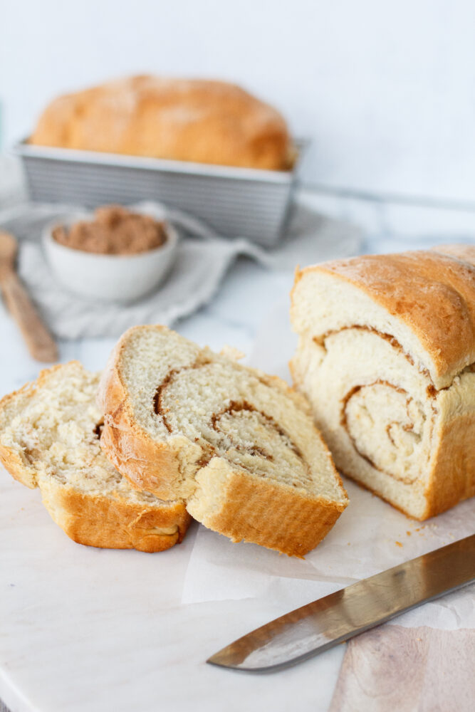 thick sliced cinnamon bread