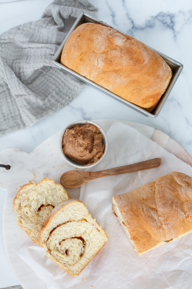 Cinnamon Swirl Bread with Sweet Cinnamon Butter