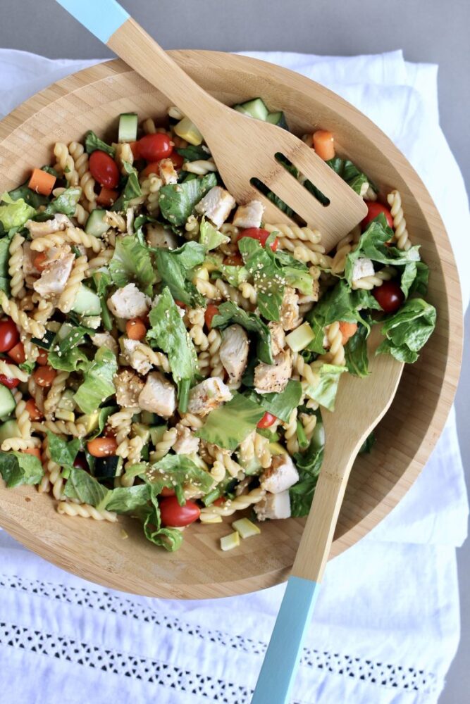 Savory Teriyaki Vegetable Pasta Salad