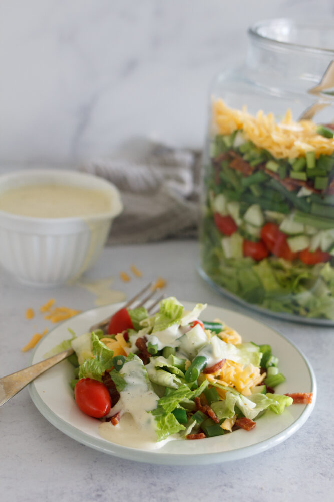 homemade 7 layer salad dressing