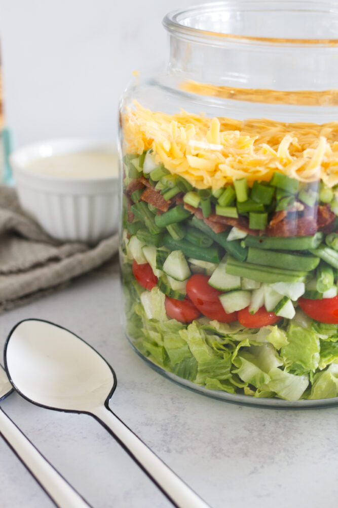 How to make a seven layer salad